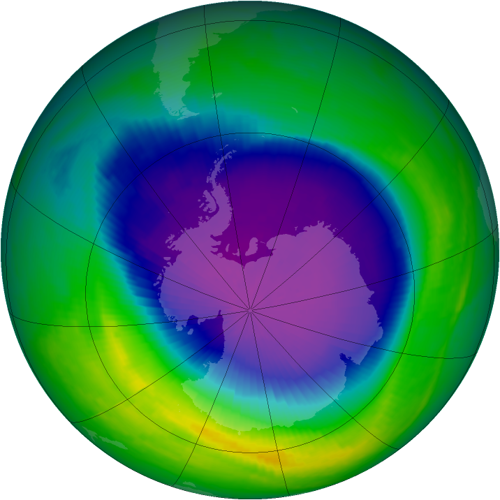 Ozone Map 2000-10-05